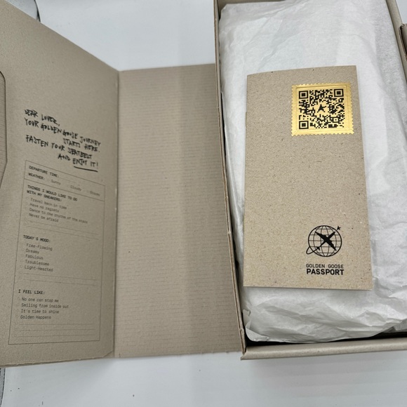 NWT Golden Goose Superstar Sabot Shearling Glitter Sneaker Mule Natural / Silver - Picture 7 of 16